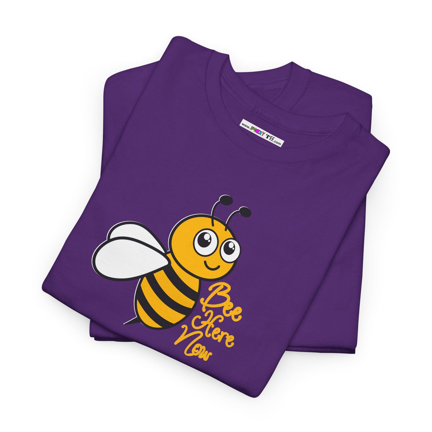 Bee Here Now Unisex Heavy Cotton Tee