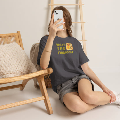WHAT THE FOCACCIA Unisex Heavy Cotton Tee