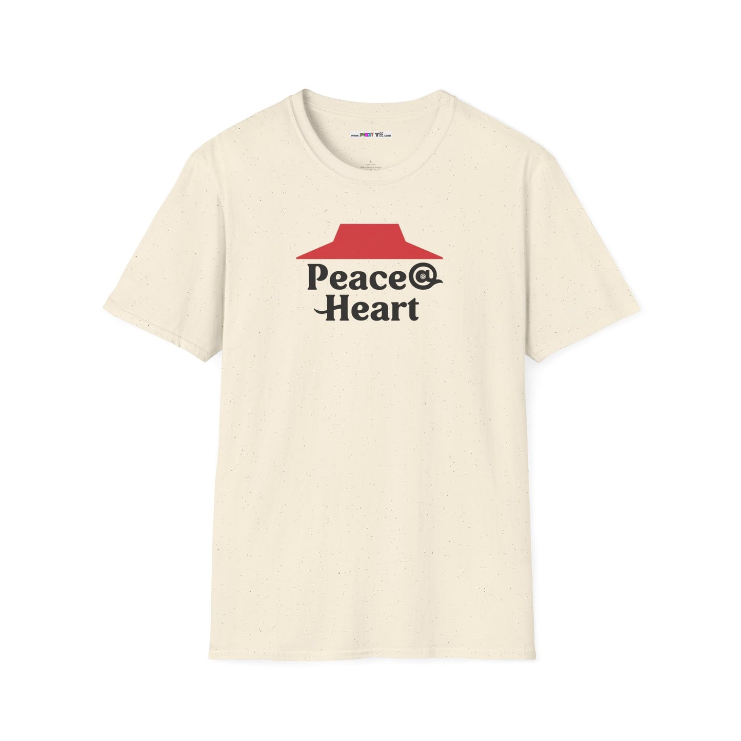 Peace @ Heart Unisex Softstyle 100% Cotton T-Shirt