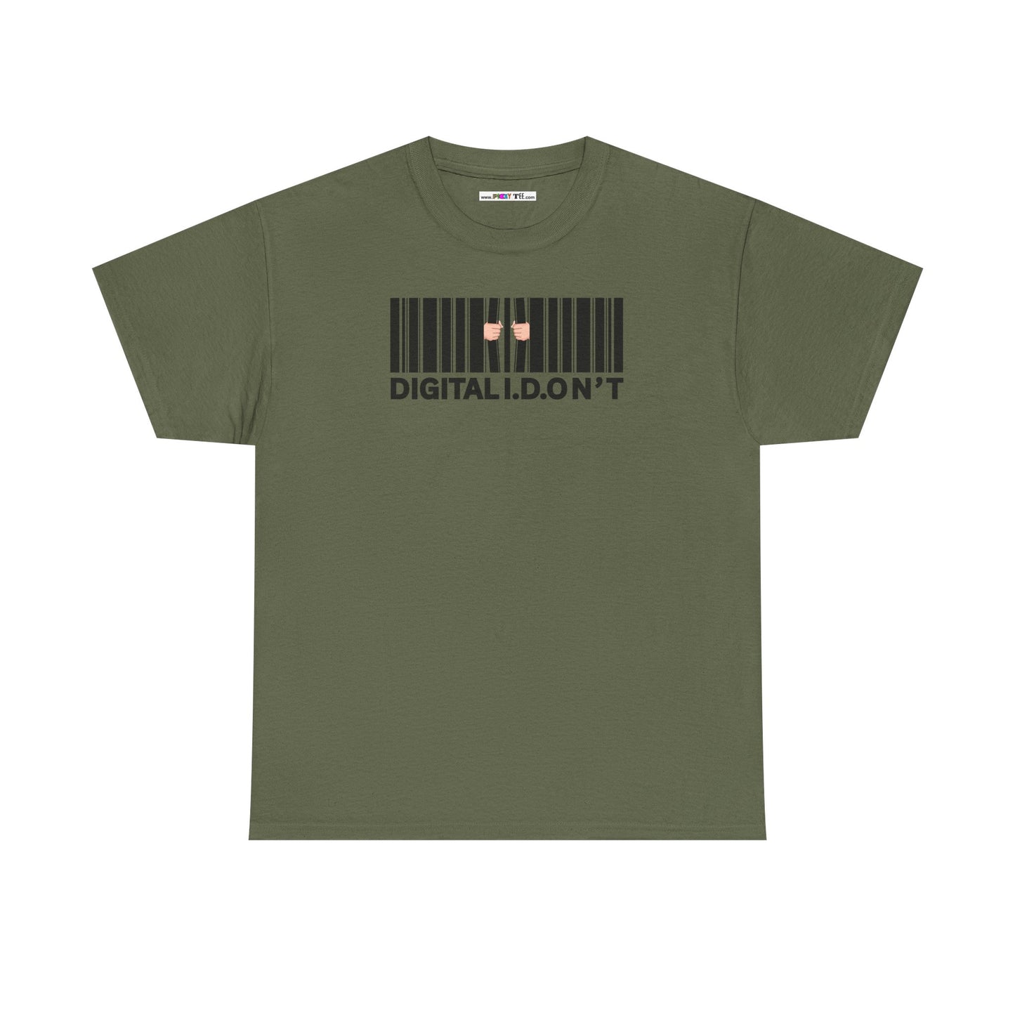 DIGITAL I.D.ON'T Unisex Heavy Cotton Tee