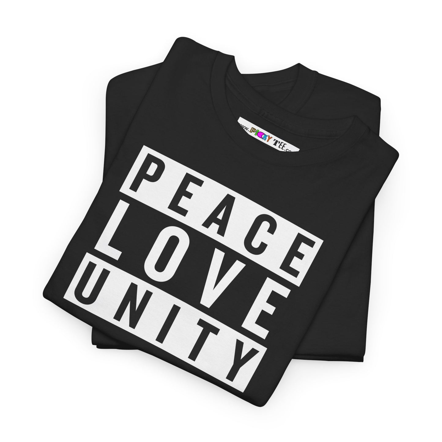 PEACELOVEUNITY Unisex Heavy Cotton Tee