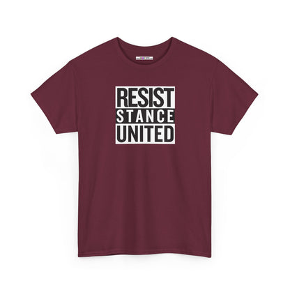 RESIST STANCE UNITED Unisex Heavy Cotton Tee