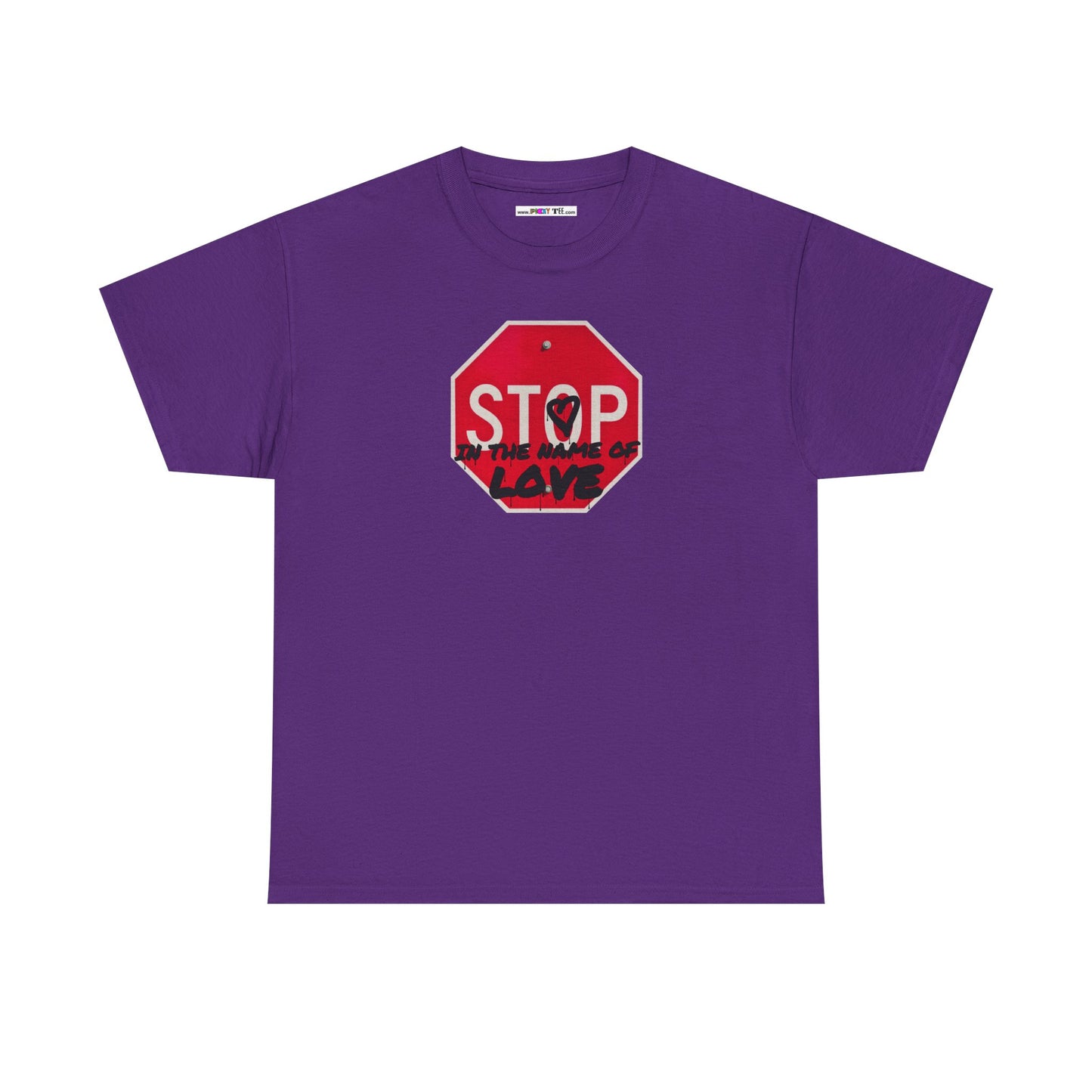 STOP in the name of love Unisex Heavy Cotton Tee