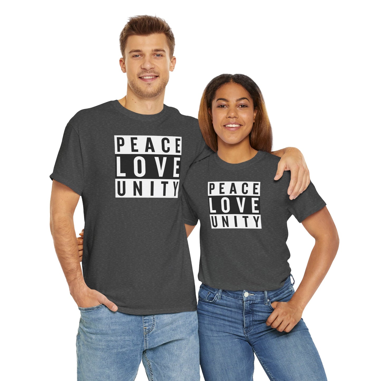 PEACELOVEUNITY Unisex Heavy Cotton Tee