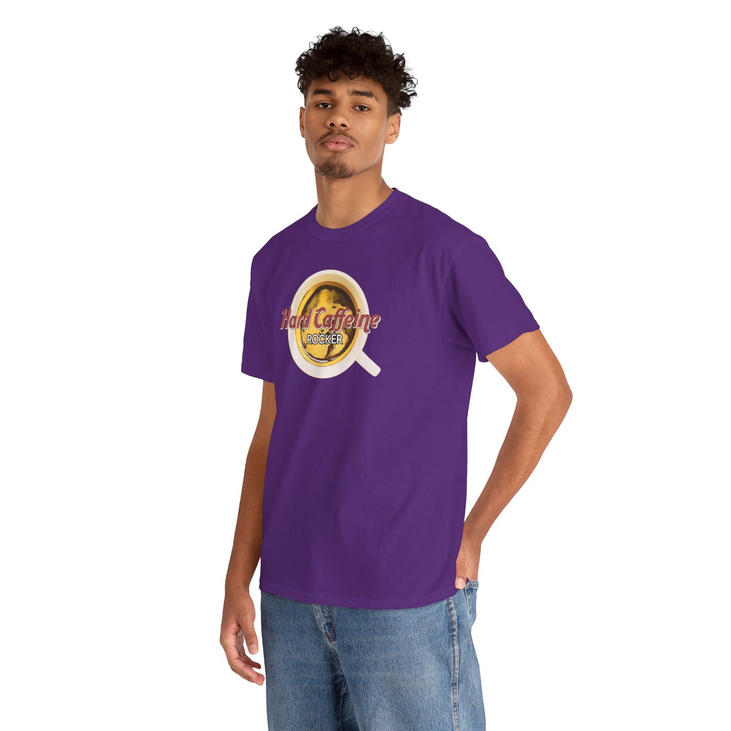 Hard Caffeine ROCKER Unisex Heavy Cotton Tee