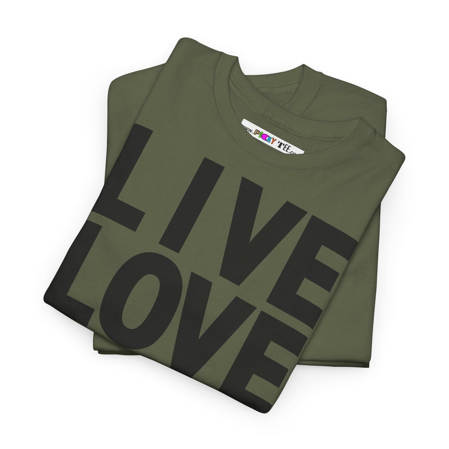 LIVE LOVE Unisex Heavy Cotton Tee
