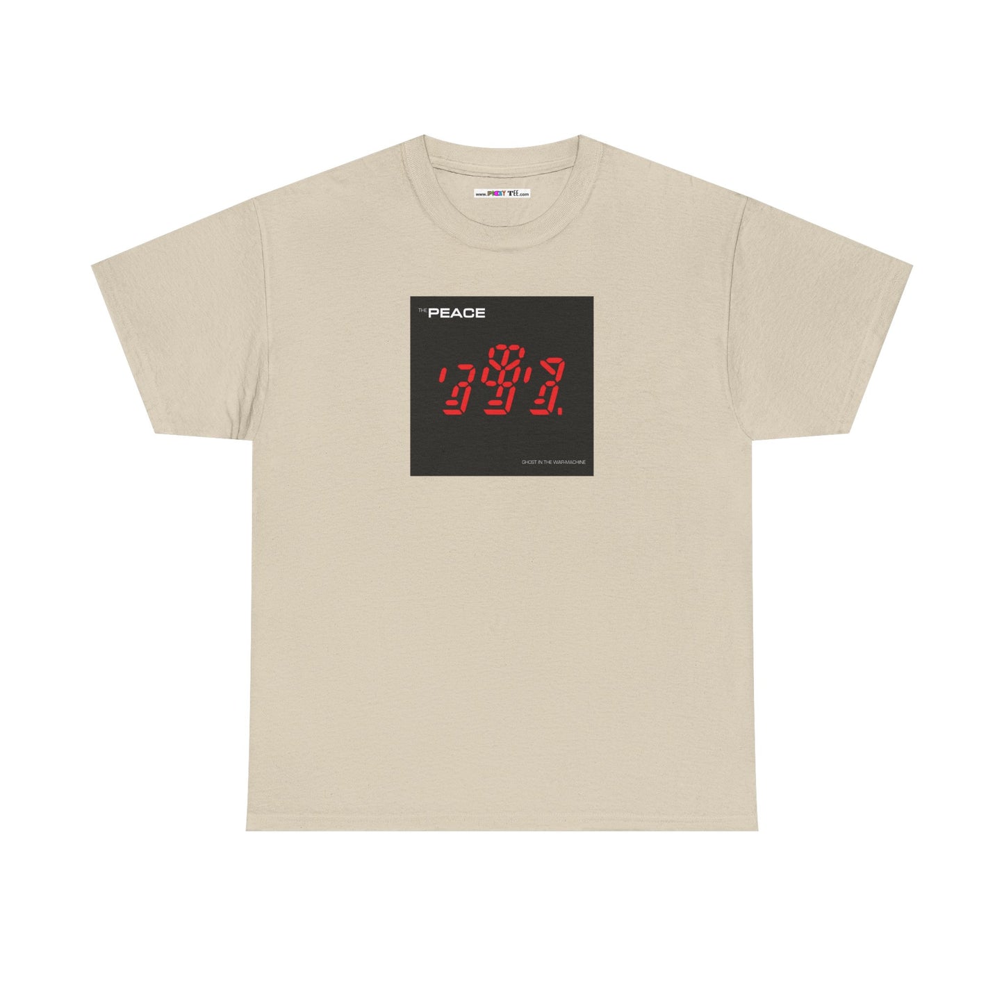 the PEACE ghost in the war-machine Unisex Heavy Cotton Tee