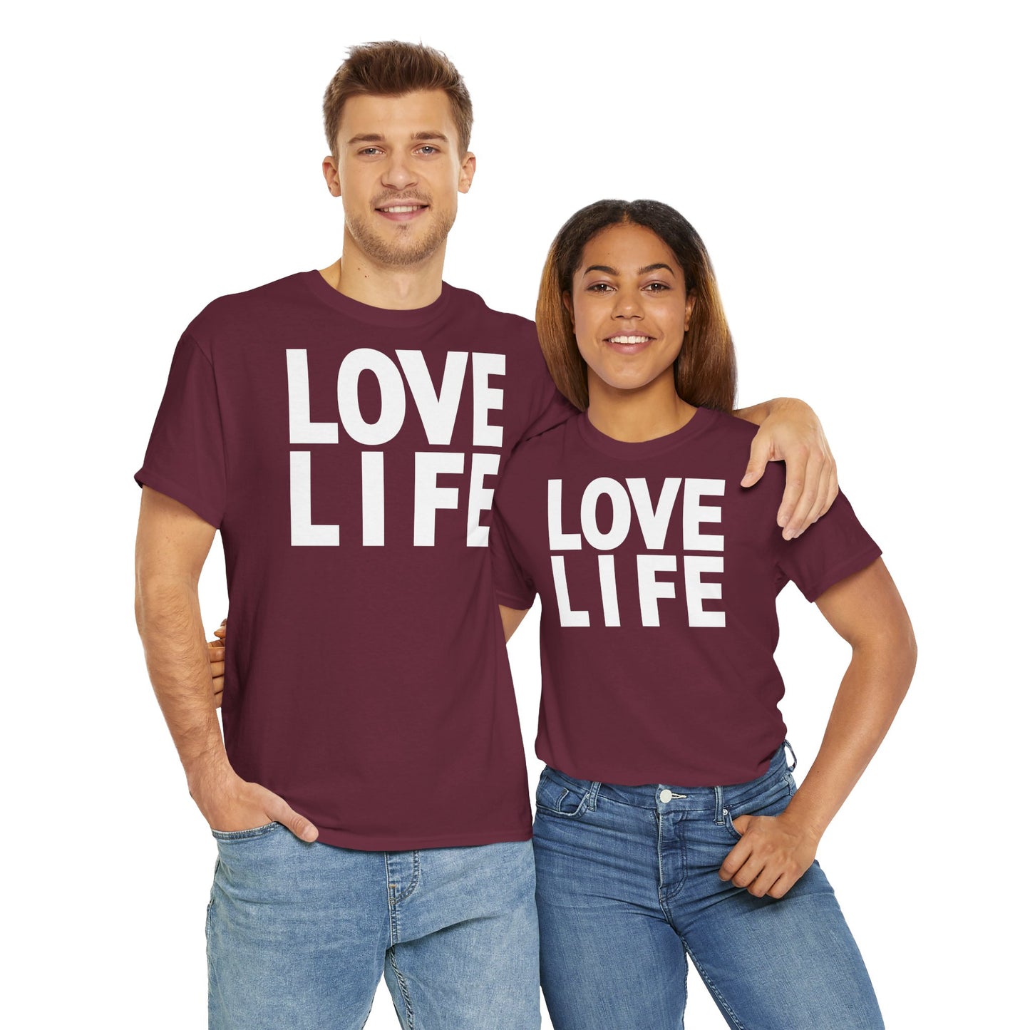 LOVE LIFE Unisex Heavy Cotton Tee