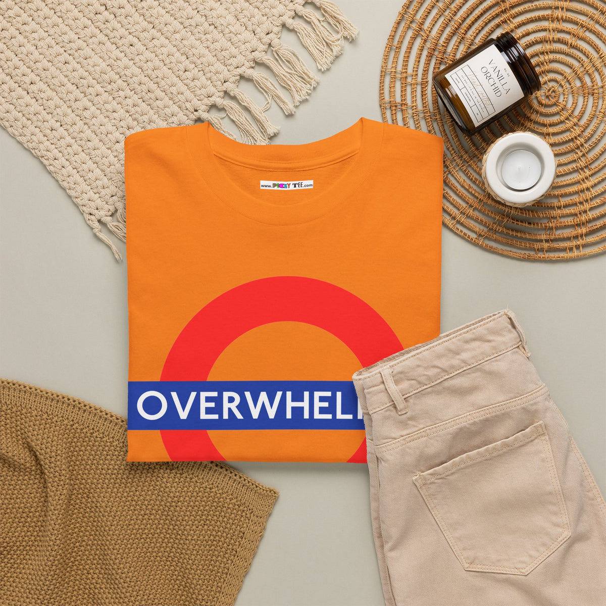 OVERWHELMED Unisex Heavy Cotton Tee
