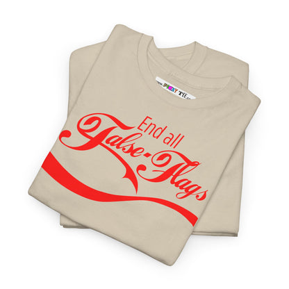 End all False Flags Unisex Heavy Cotton Tee