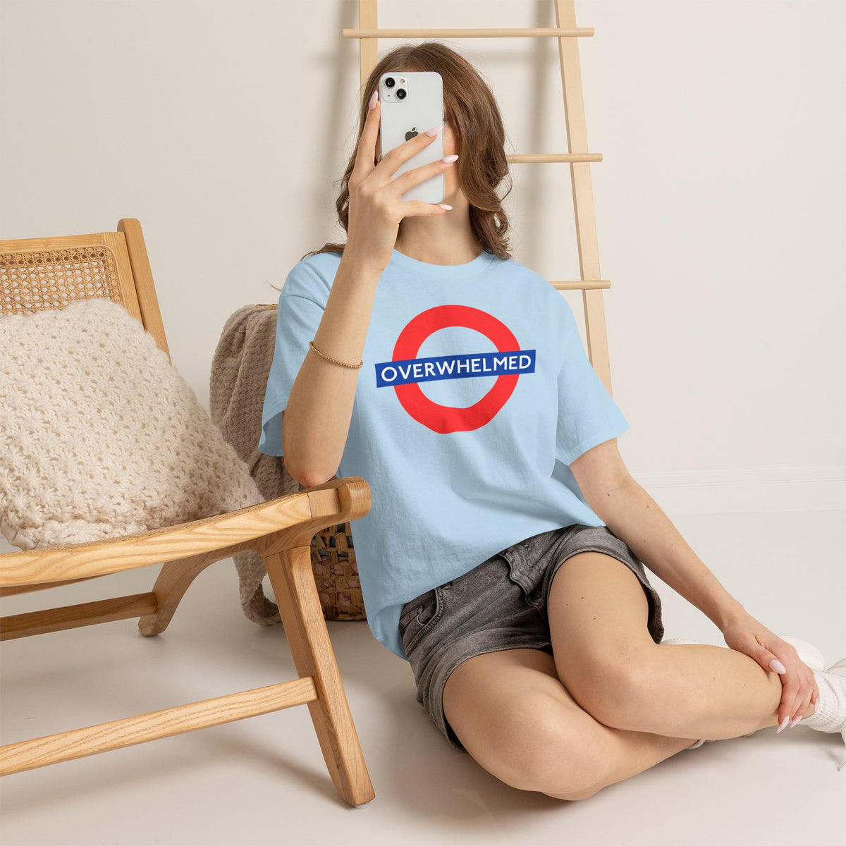 OVERWHELMED Unisex Heavy Cotton Tee
