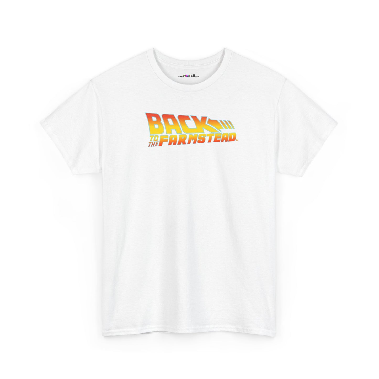 BACK TO THE FARMSTEAD Unisex Heavy Cotton Tee