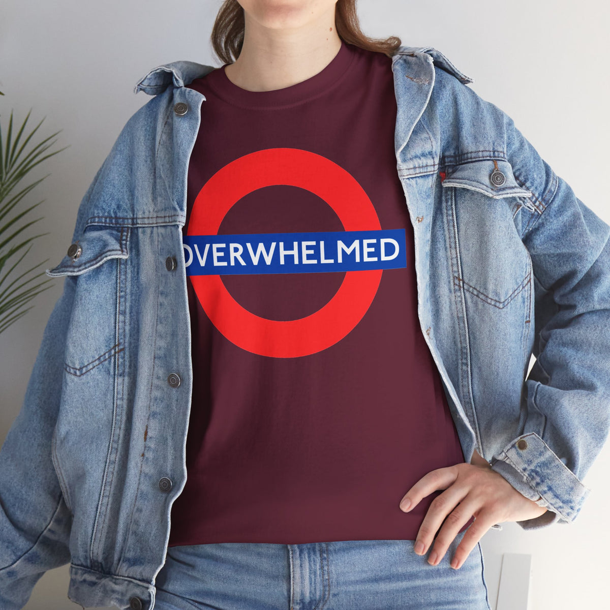 OVERWHELMED Unisex Heavy Cotton Tee