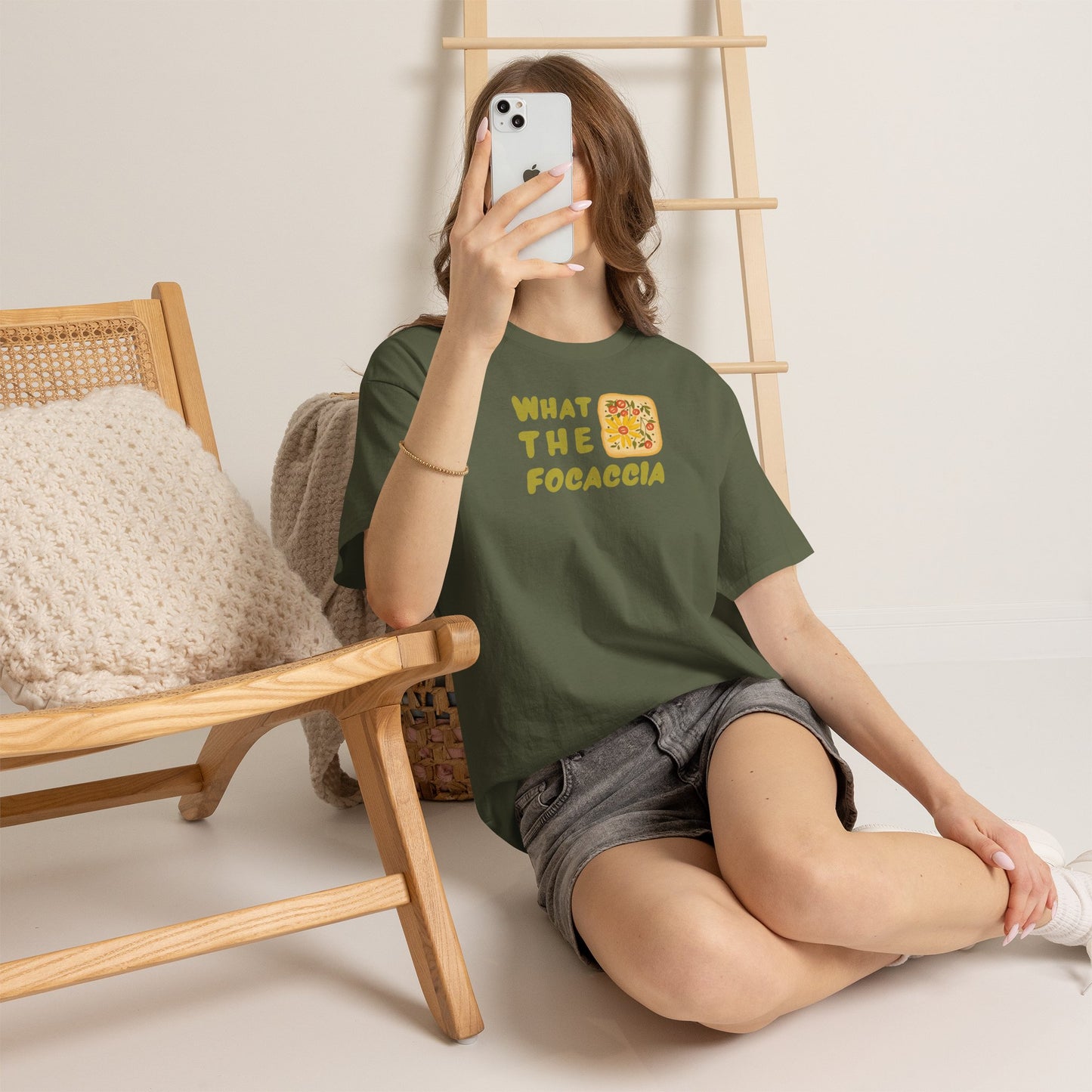 WHAT THE FOCACCIA Unisex Heavy Cotton Tee