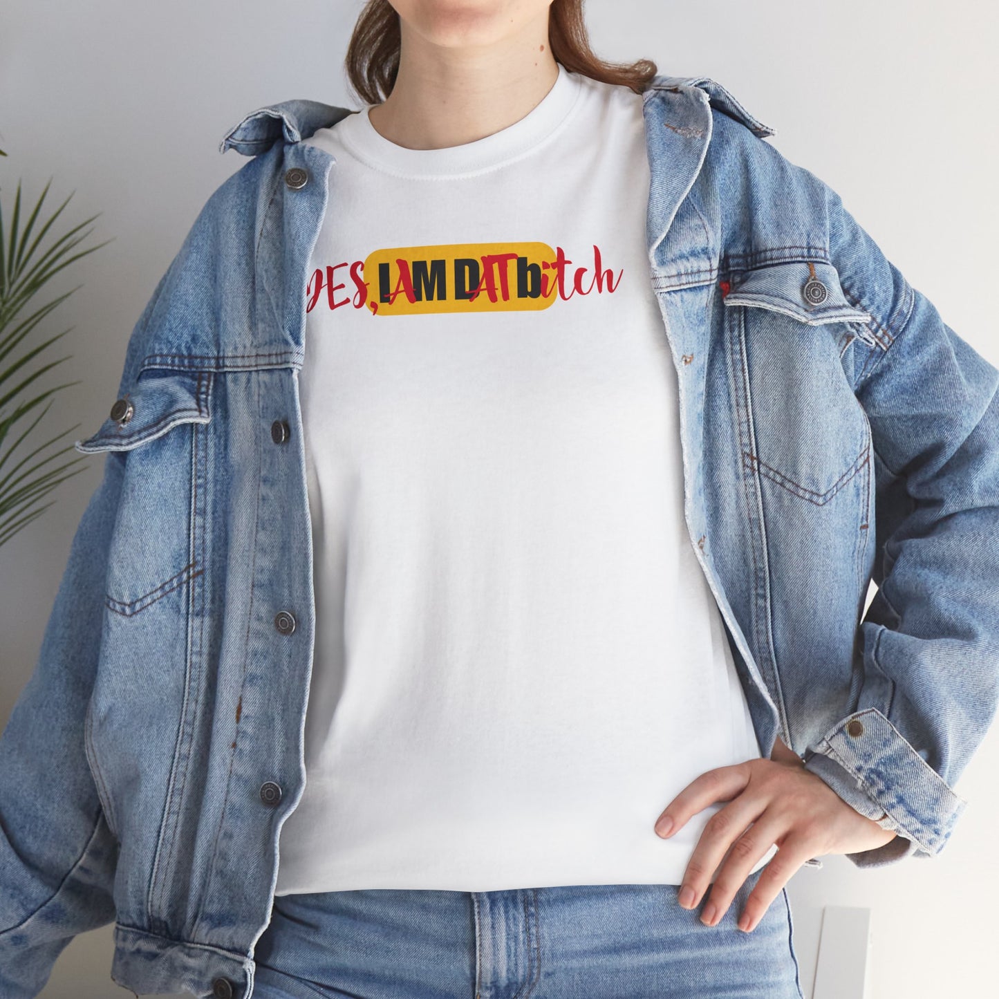 YES, IAMDATbitch Unisex Heavy Cotton Tee