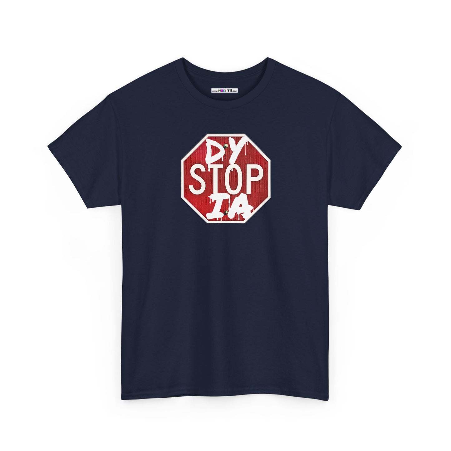 STOP DYSTOPIA Unisex Heavy Cotton Tee