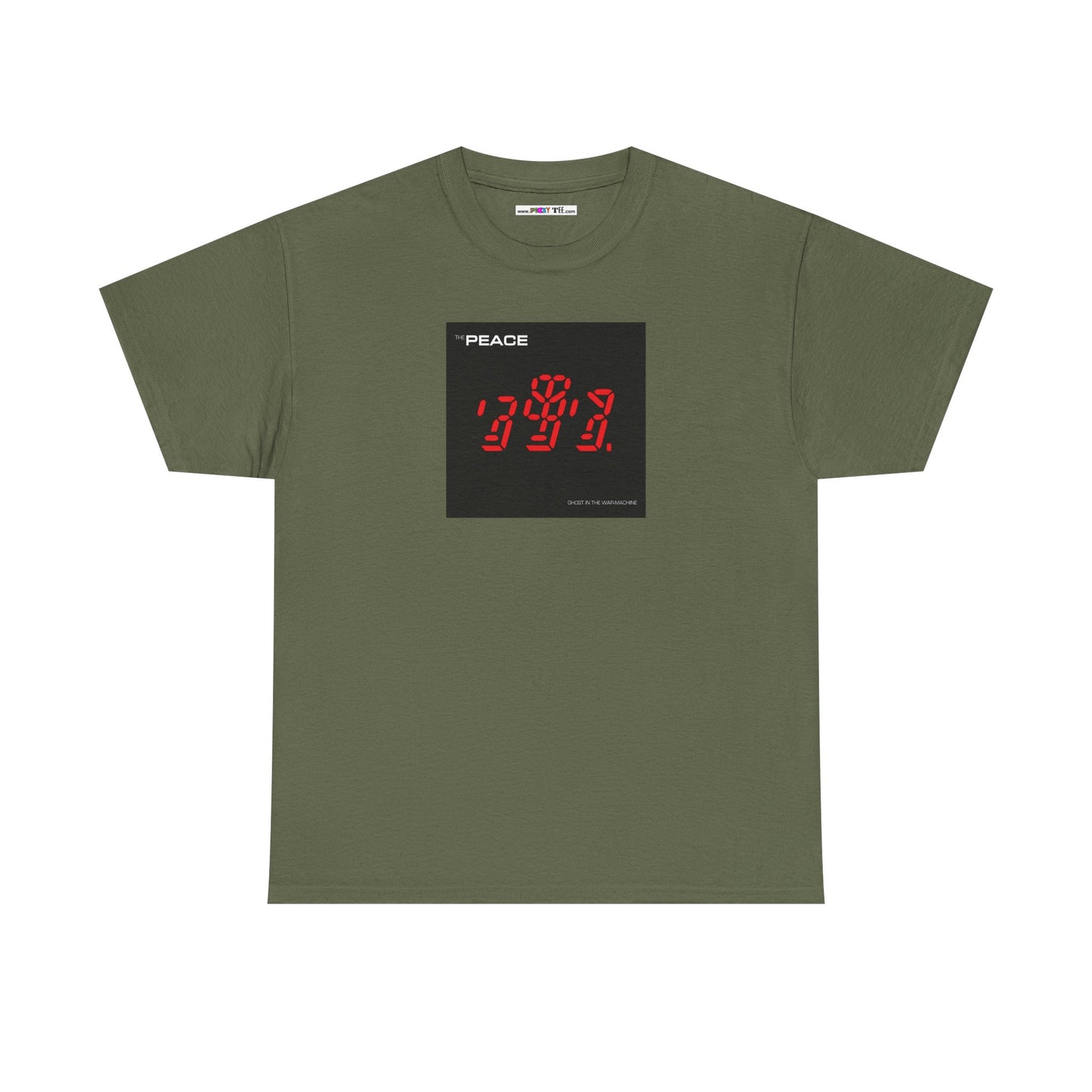 the PEACE ghost in the war-machine Unisex Heavy Cotton Tee