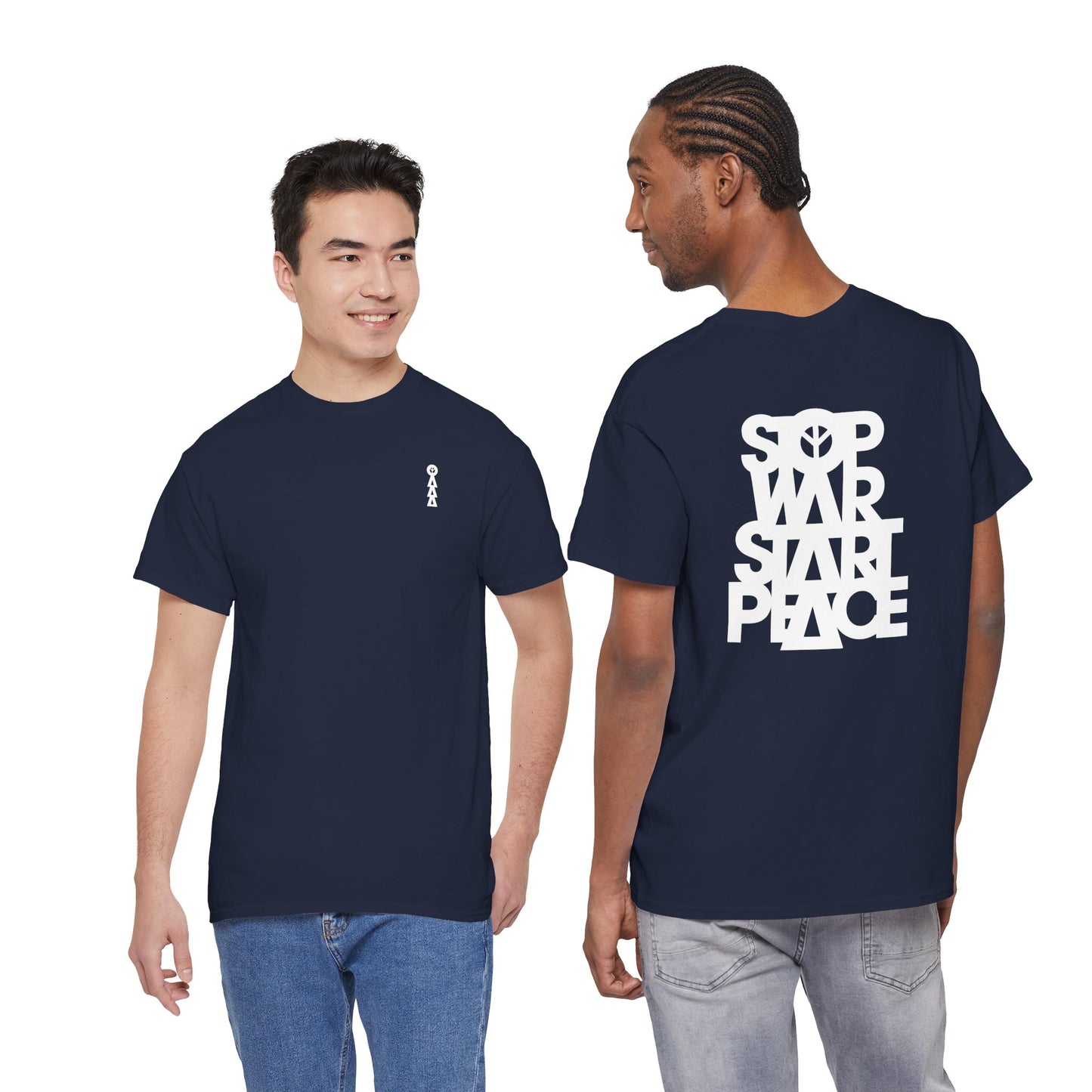 STOP WAR START PEACE Unisex Heavy Cotton Tee