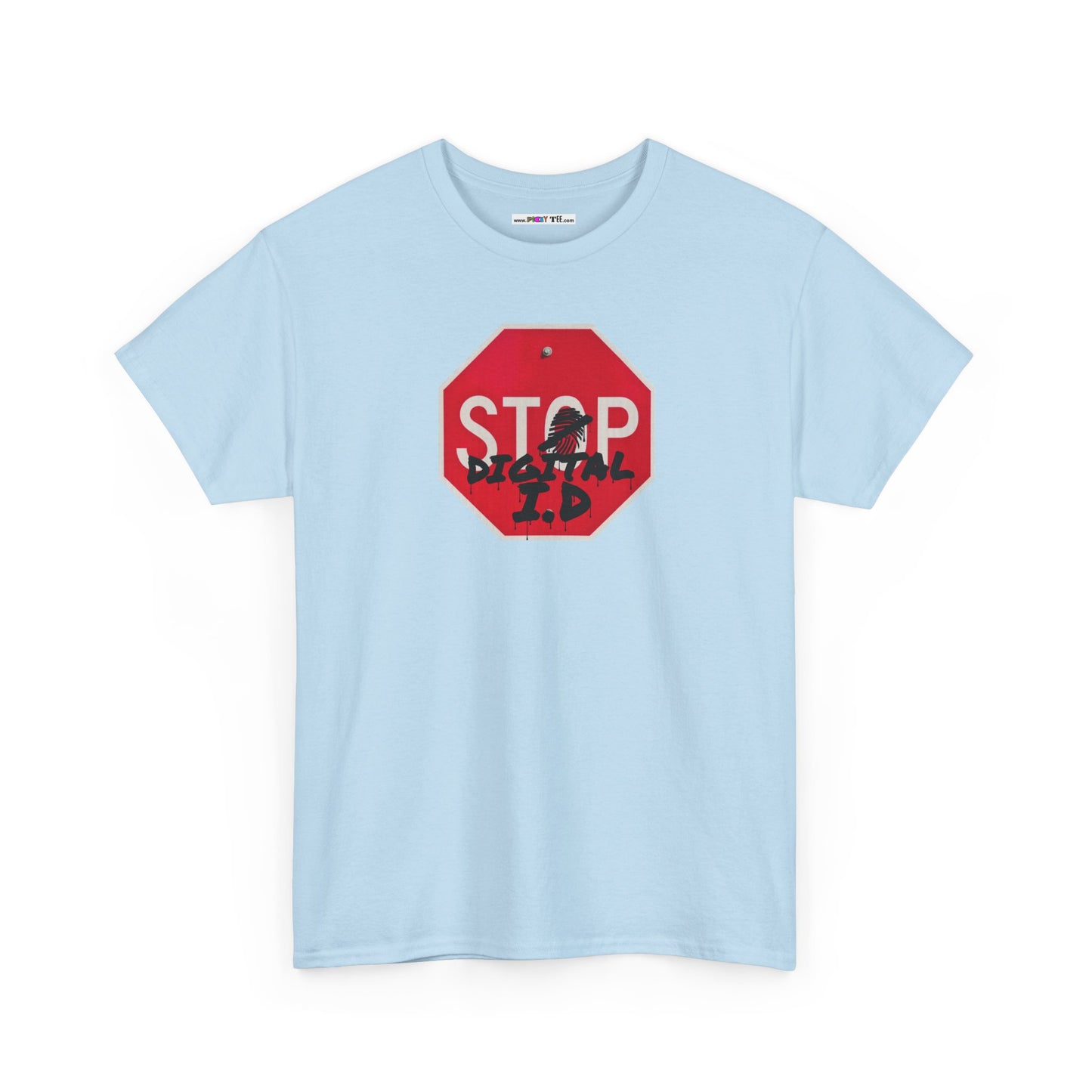 STOP digital i.d Unisex Heavy Cotton Tee