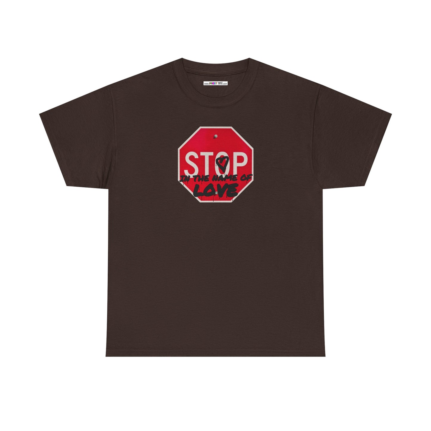 STOP in the name of love Unisex Heavy Cotton Tee