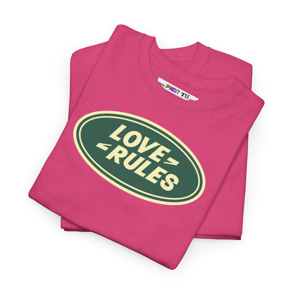 LOVE RULES Unisex Heavy Cotton Tee