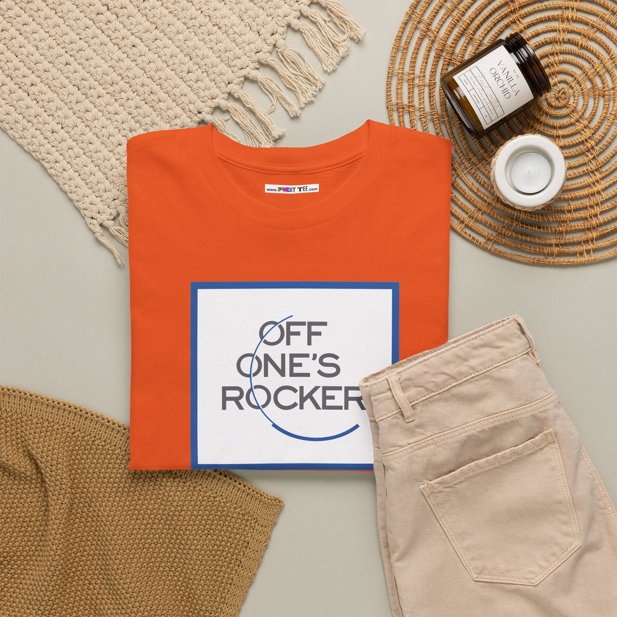 OFF ONE'S ROCKER Unisex Heavy Cotton Tee