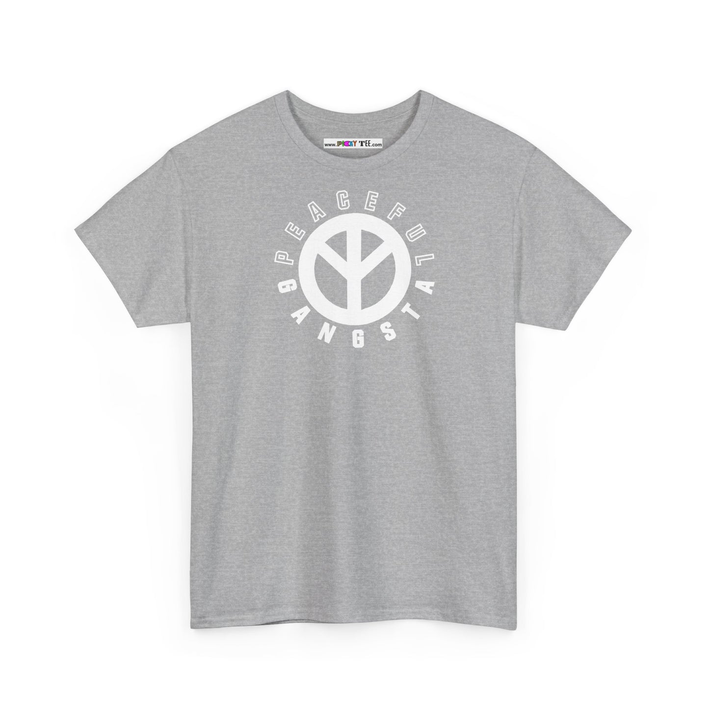PEACEFUL GANGSTA Unisex Heavy Cotton Tee