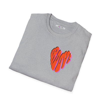 GROOVE is in THE HEART Unisex Softstyle 100% Cotton T-Shirt