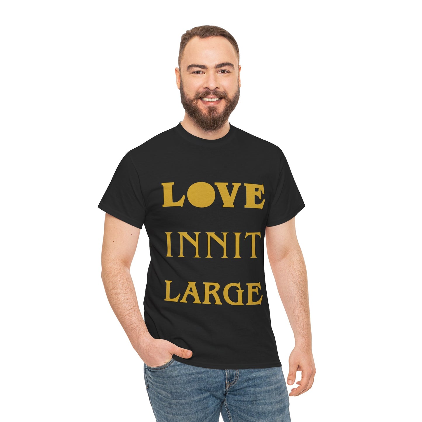 LOVE INNIT LARGE Unisex Heavy Cotton Tee