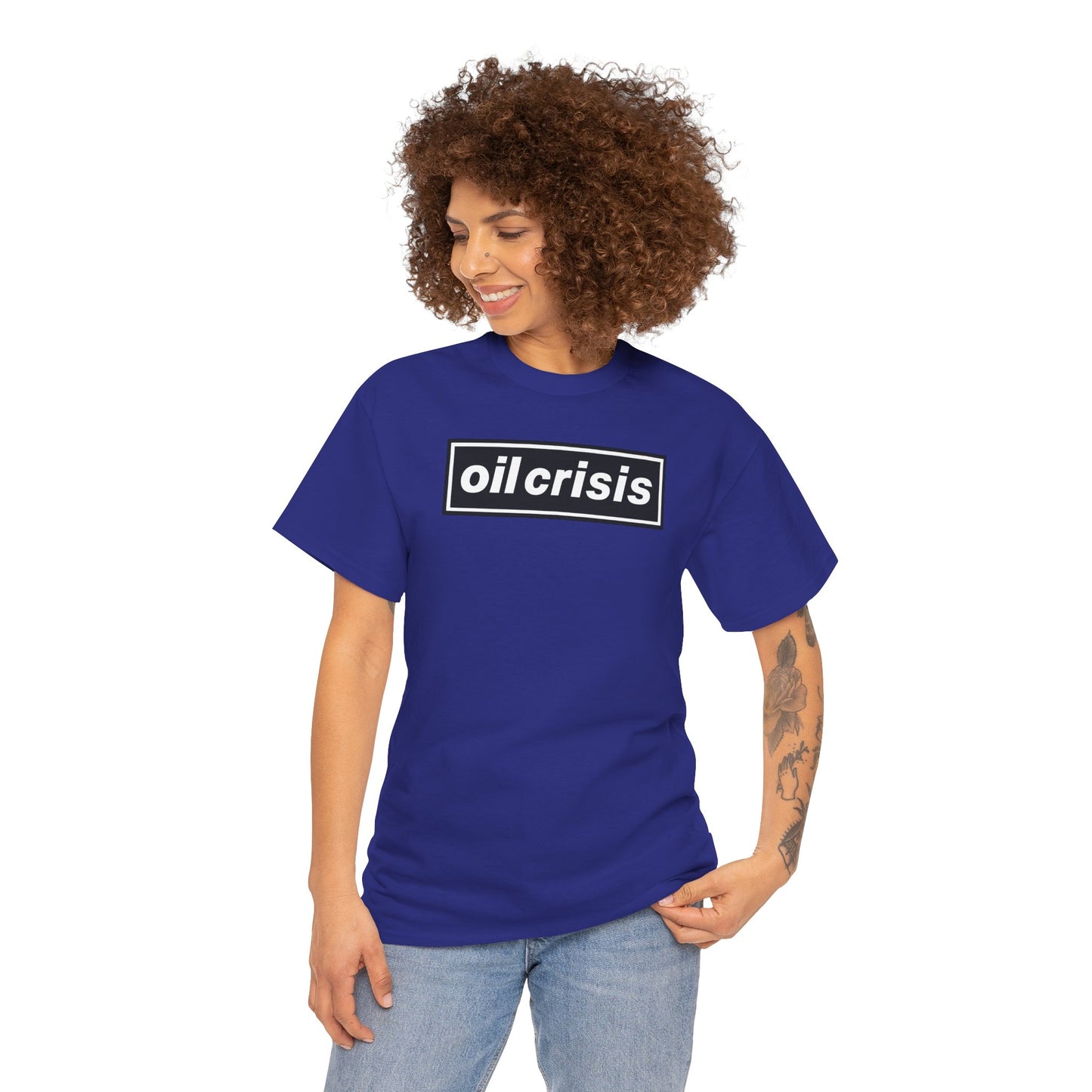oil crisis/Foil THE crisis Unisex Heavy Cotton Tee