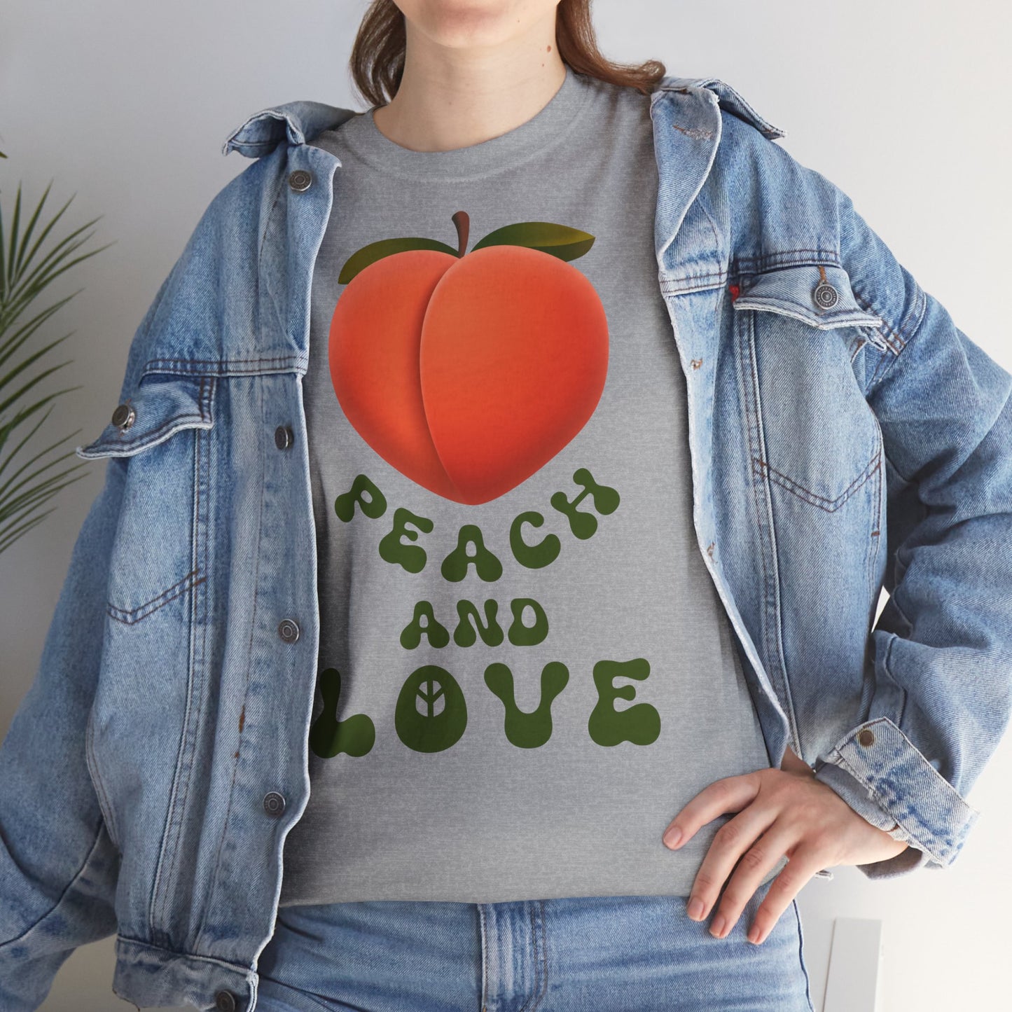 PEACH AND LOVE Unisex Heavy Cotton Tee