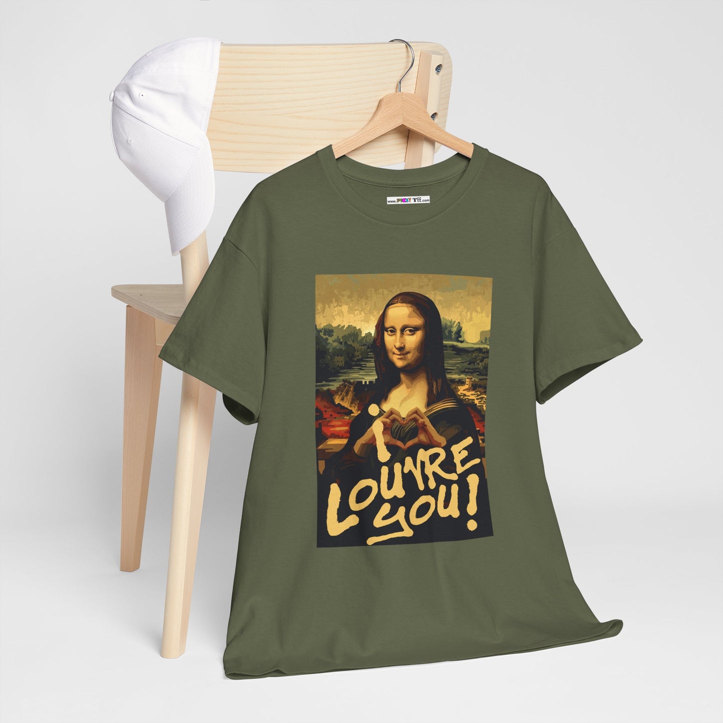 I LOUVRE YOU! Unisex Heavy Cotton Tee