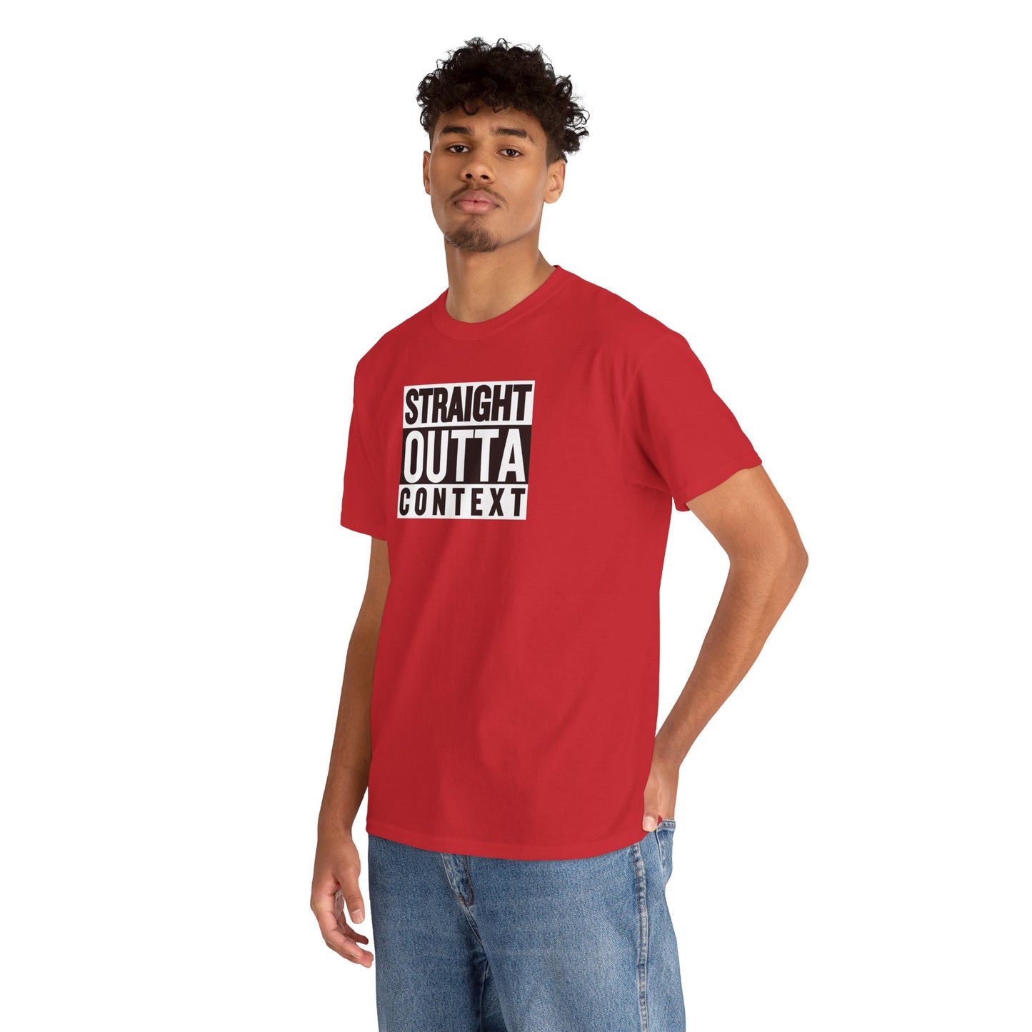 STRAIGHT OUTTA CONTEXT Unisex Heavy Cotton Tee