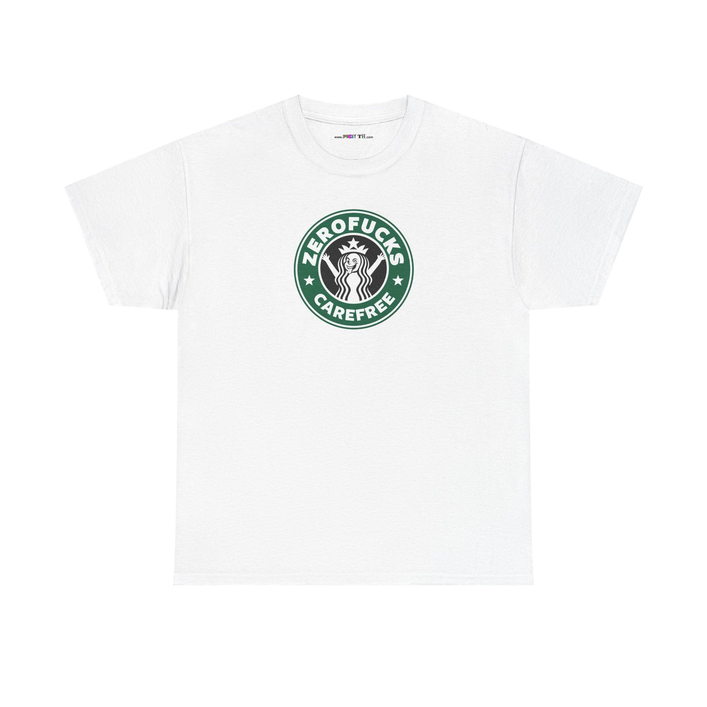 ZEROFUCKS CAREFREE Unisex Heavy Cotton Tee