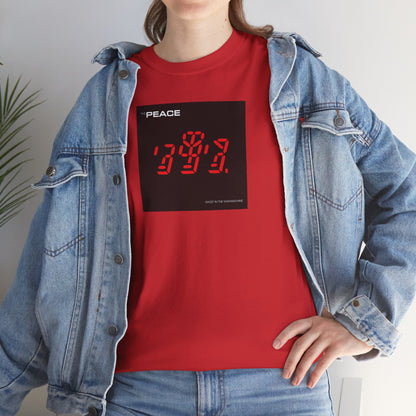 the PEACE ghost in the war-machine Unisex Heavy Cotton Tee