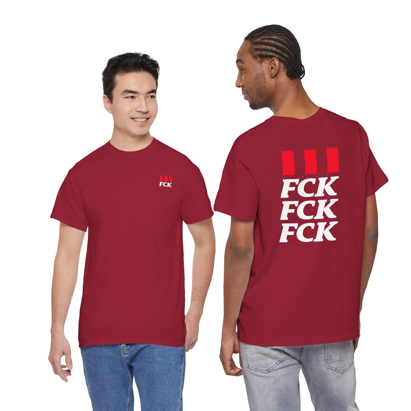 FCK FCK FCK Unisex Heavy Cotton Tee