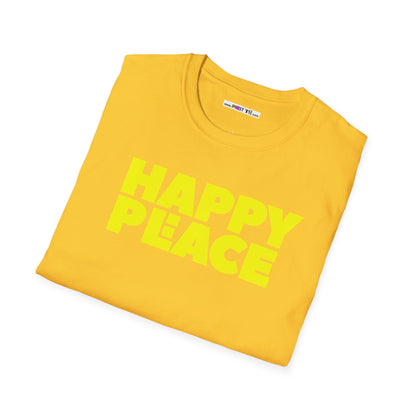 HAPPY PLACE/PEACE Unisex Softstyle 100% Cotton T-Shirt