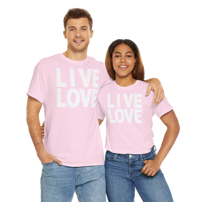 LIVE LOVE Unisex Heavy Cotton Tee