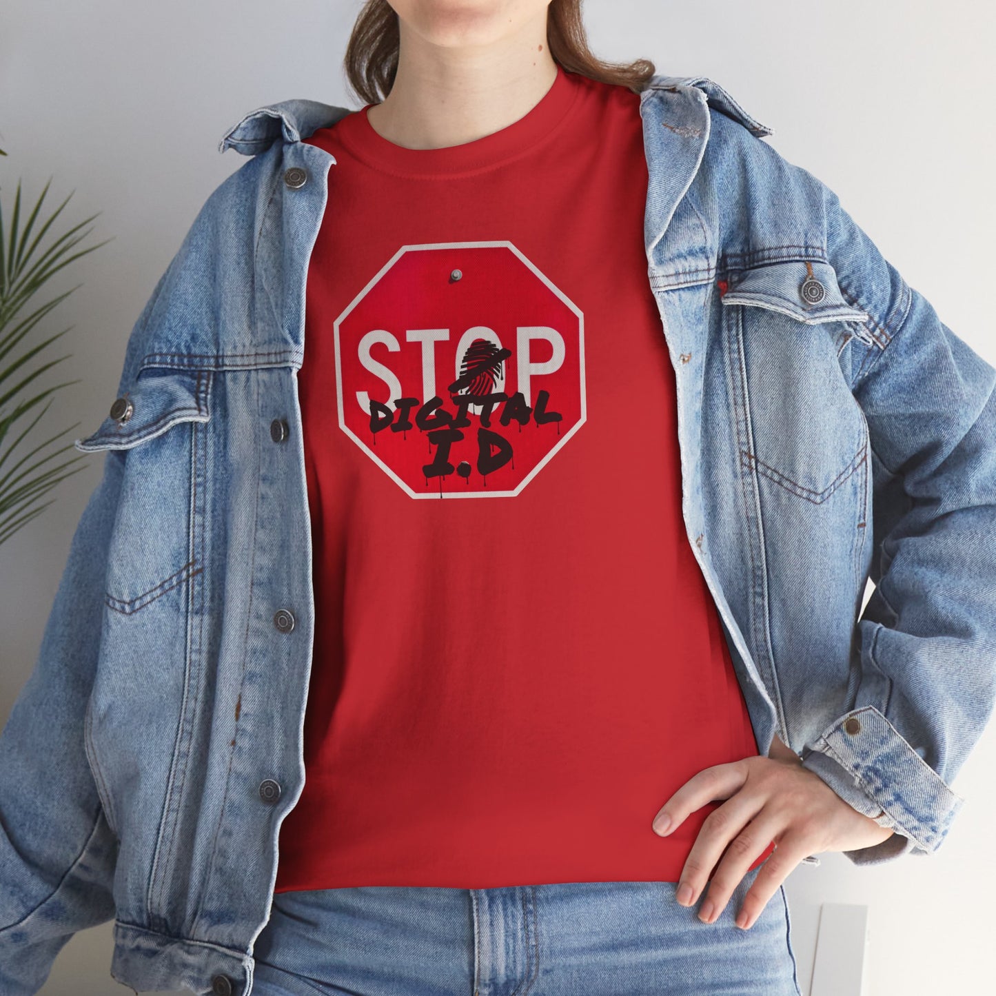 STOP digital i.d Unisex Heavy Cotton Tee