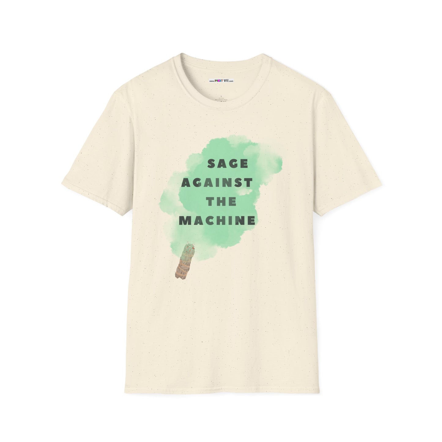 SAGE AGAINST THE MACHINE Unisex Softstyle 100% Cotton T-Shirt