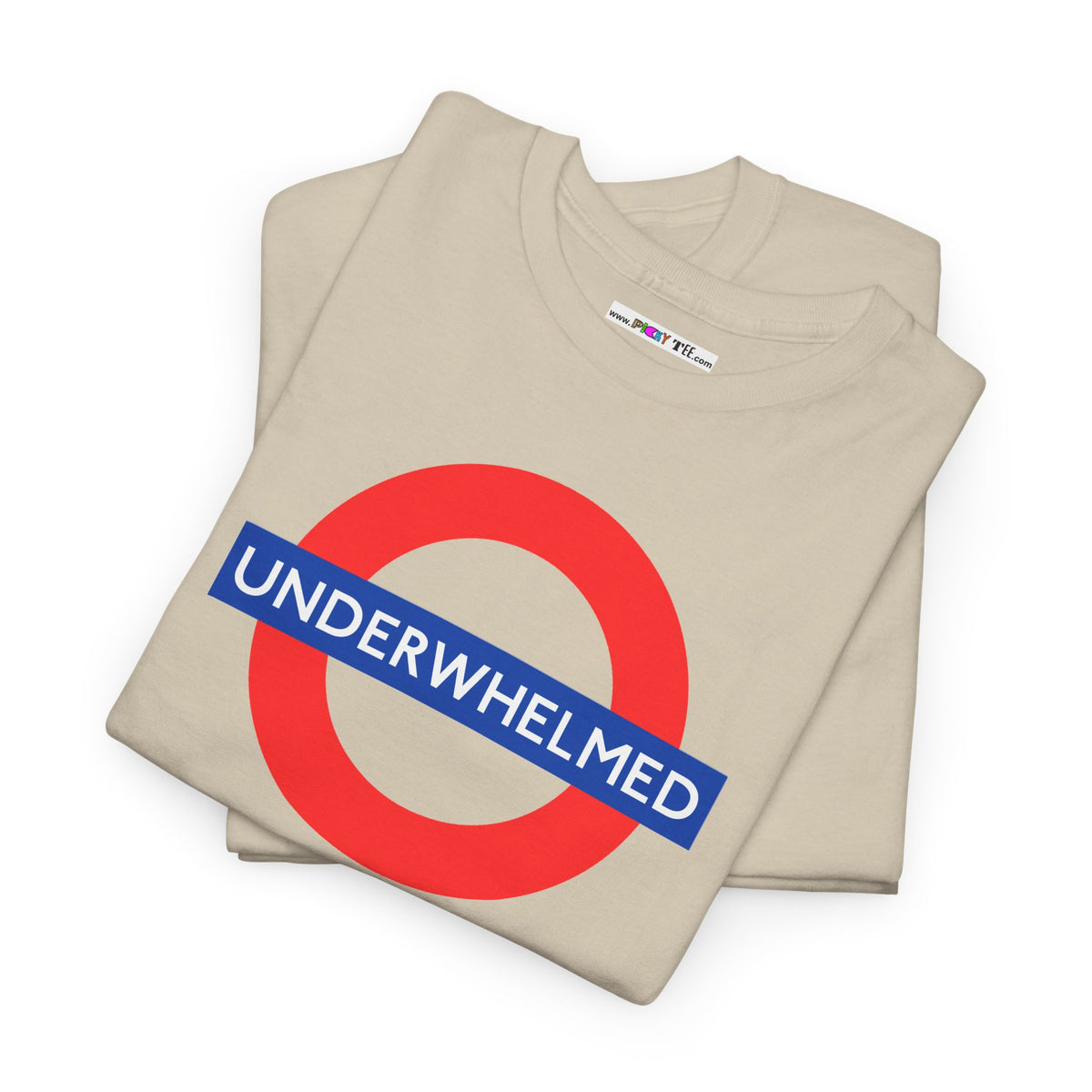 UNDERWHELMED Unisex Heavy Cotton Tee