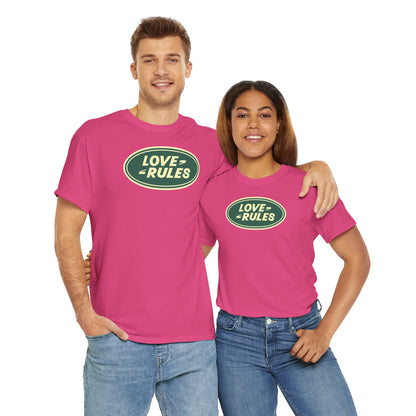 LOVE RULES Unisex Heavy Cotton Tee