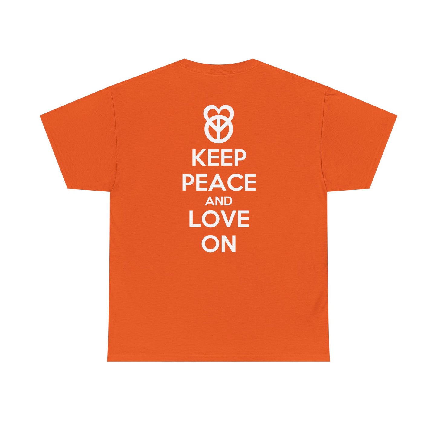 KEEP PEACE AND LOVE ON Unisex Heavy Cotton Tee
