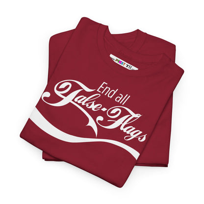 End all False Flags Unisex Heavy Cotton Tee