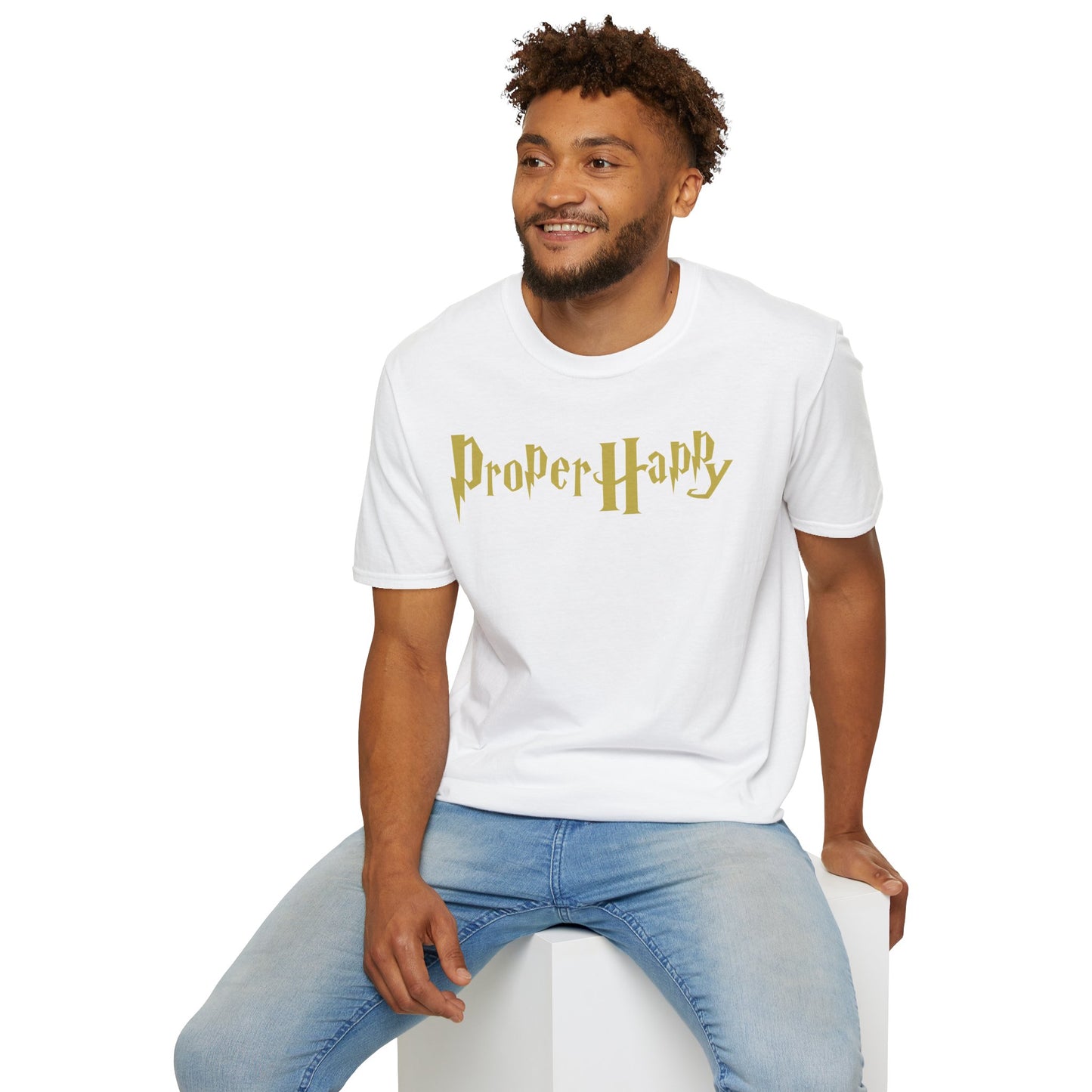 Proper Happy Unisex Softstyle 100% Cotton T-Shirt