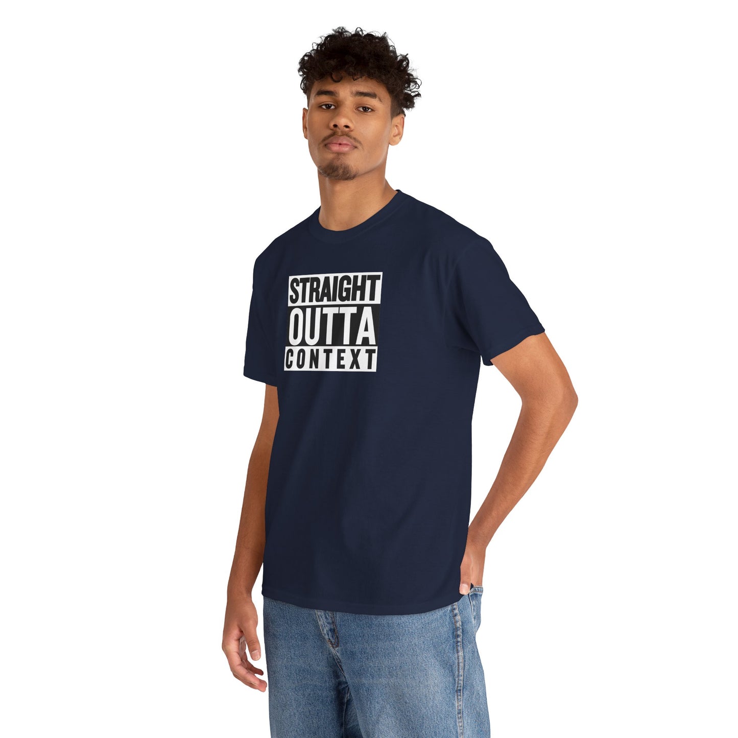 STRAIGHT OUTTA CONTEXT Unisex Heavy Cotton Tee