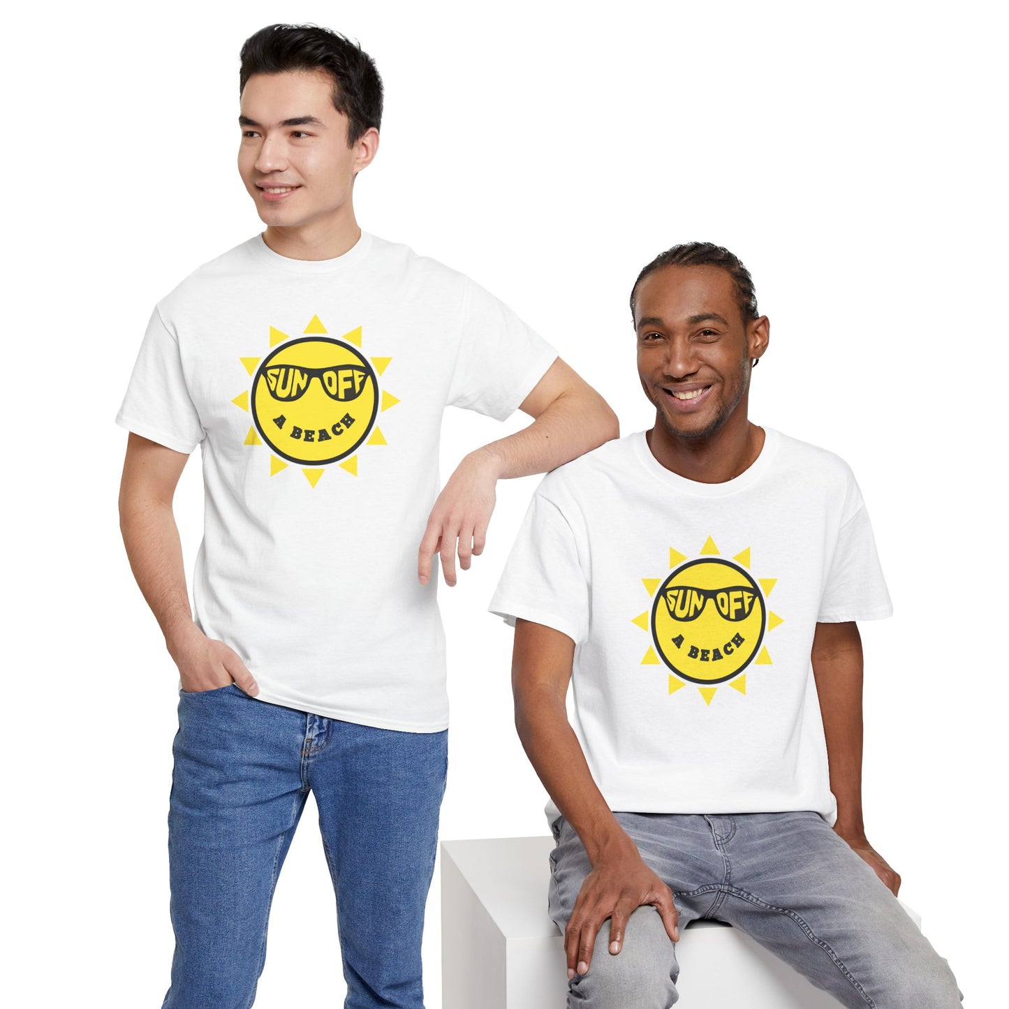 SUN OFF A BEACH Unisex Heavy Cotton Tee