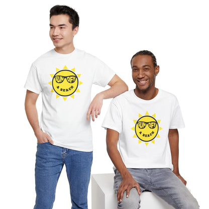 SUN OFF A BEACH Unisex Heavy Cotton Tee