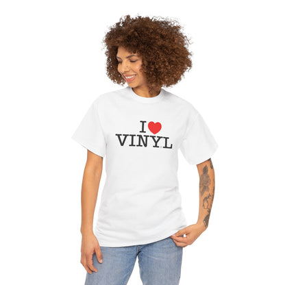 I ❤️ VINYL Unisex Heavy Cotton Tee