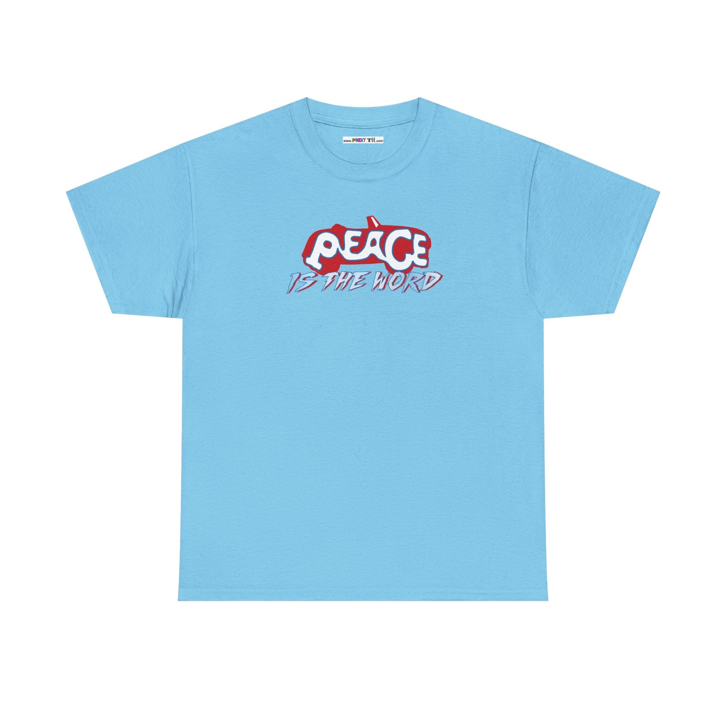 PEACE IS THE WORD Unisex Heavy Cotton Tee